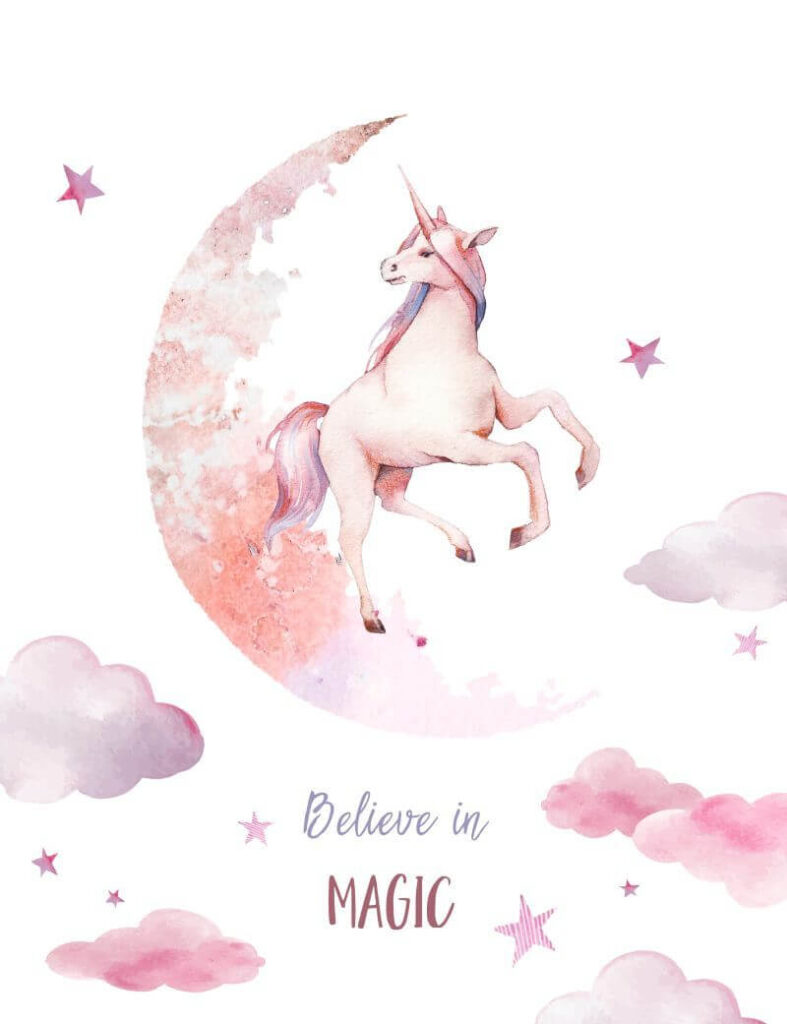 Unicorn on the moon Unicorn on the moon