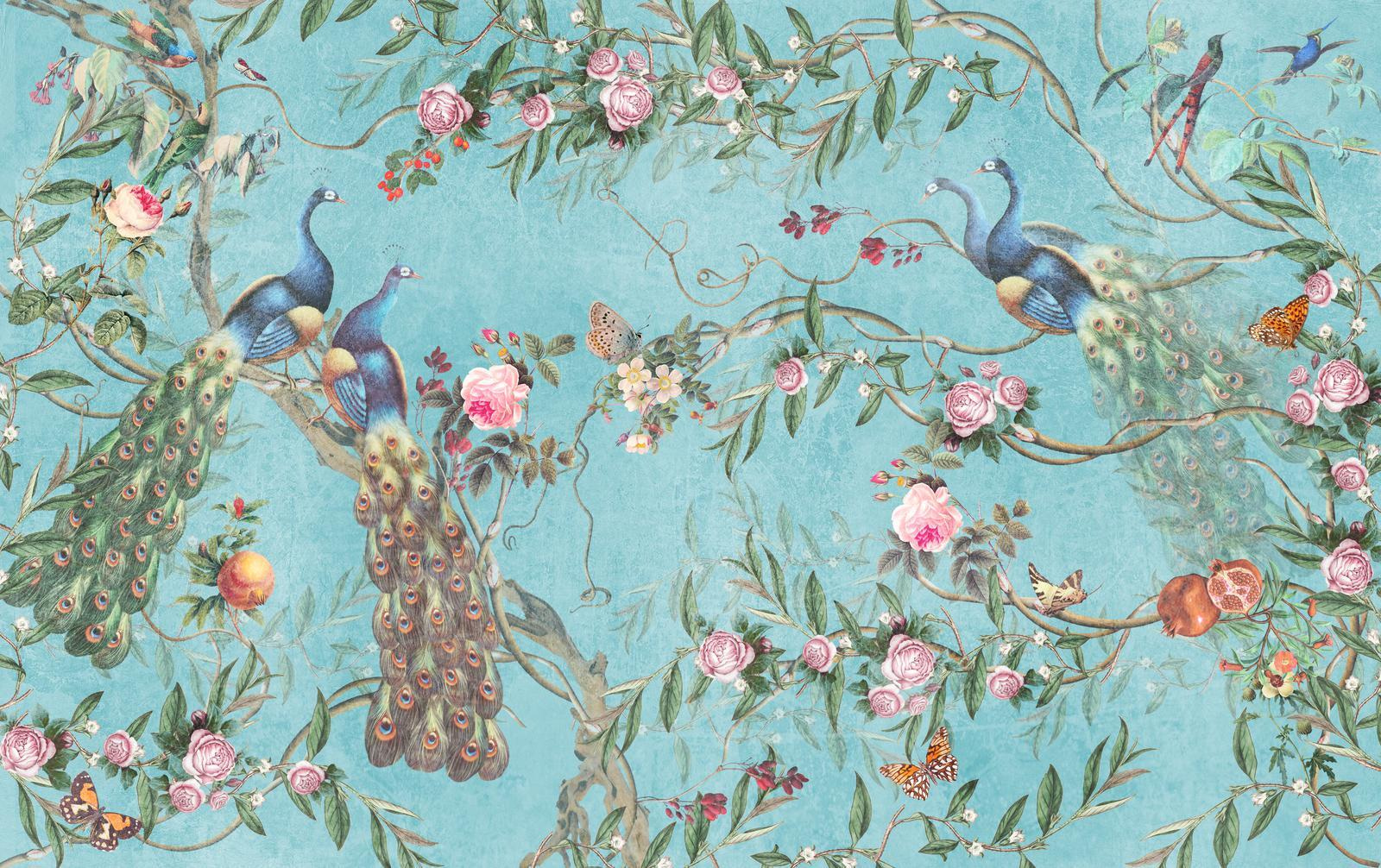 A wallpaper with birds and flowers u12428p - A wallpaper with birds and flowers - tegory