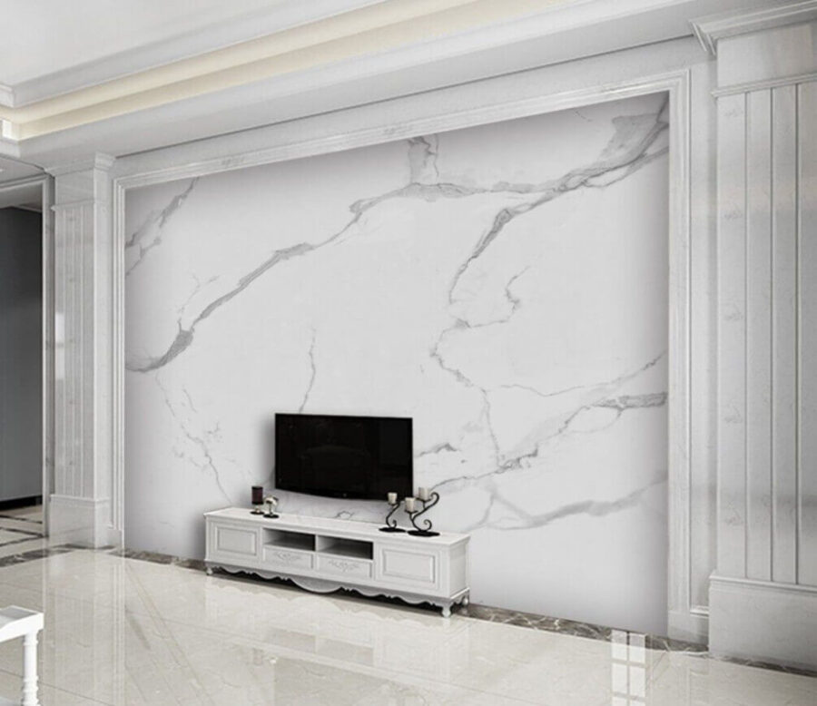 White marble with black veins