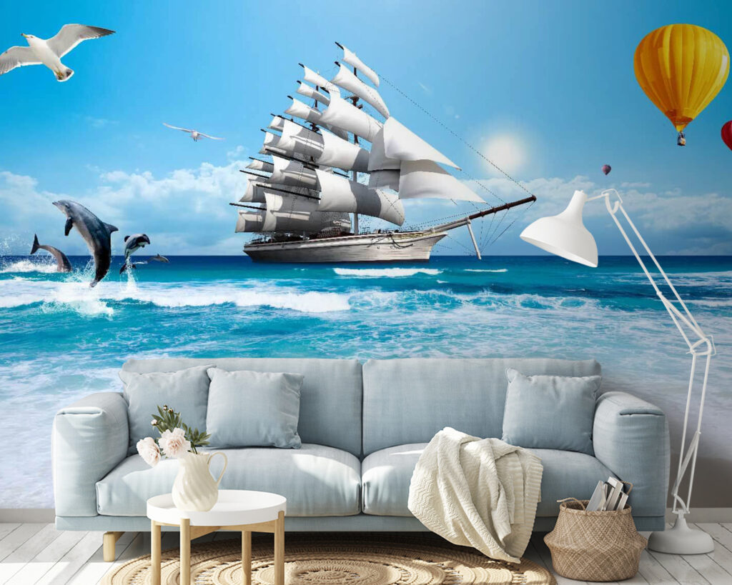 Sailboat in the ocean Sailboat in the ocean