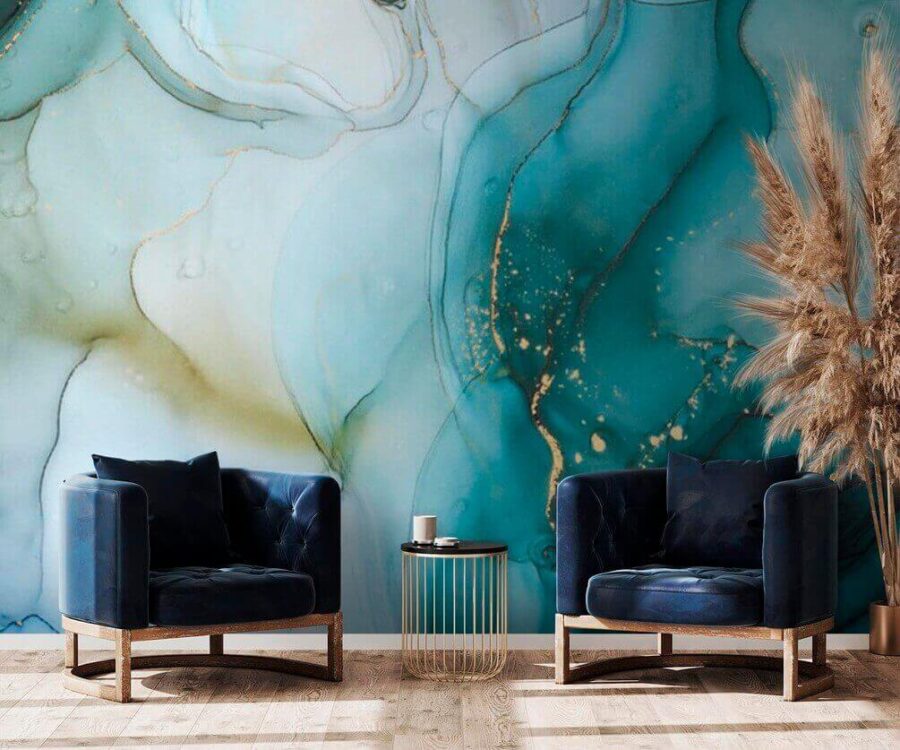 Flowing colors in calming hues Flowing colors in calming hues