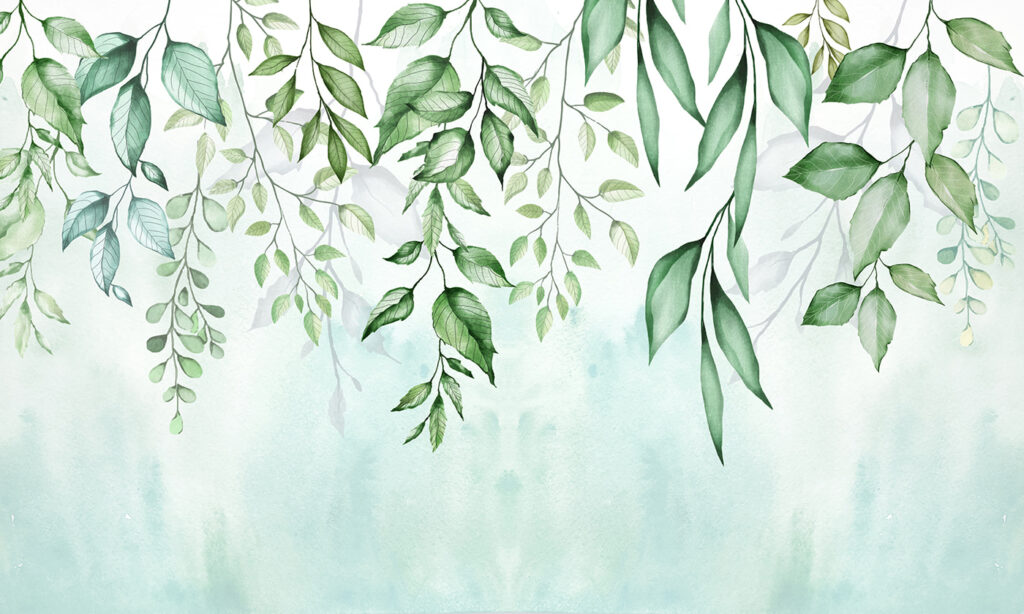 Watercolor painting of leaves Watercolor painting of leaves