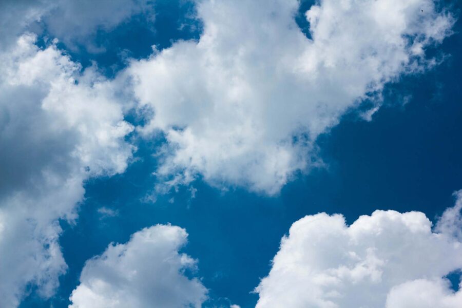 Blue sky with clouds