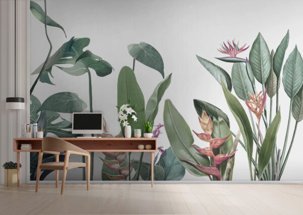 Lush greenery in vibrant colors Lush greenery in vibrant colors