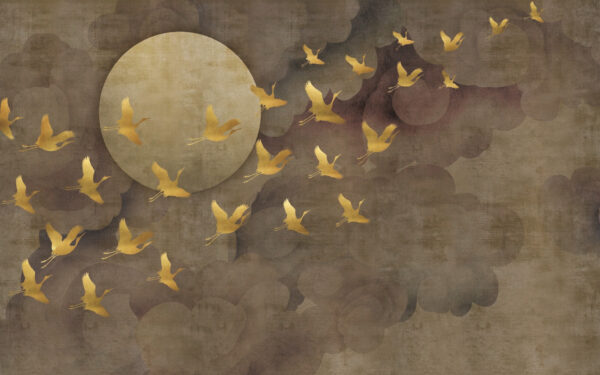 Group of birds flying in the sky Group of birds flying in the sky