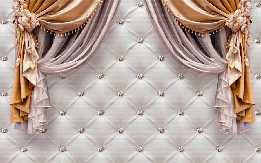 Elegant drapes with decorative accents