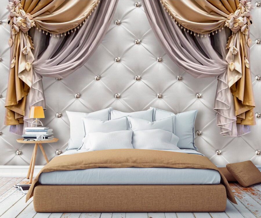 Elegant drapes with decorative accents