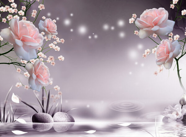 Pink flowers and white flowers u01045p 600x440 - Pink flowers and white flowers