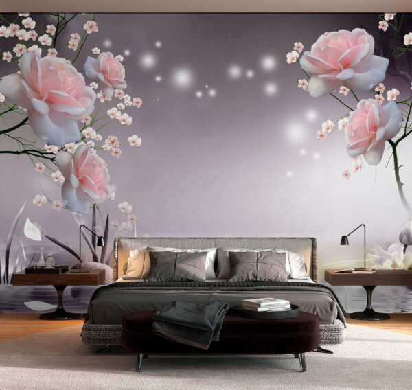 Pink flowers and white flowers u01045pib1 600x568 - Pink flowers and white flowers