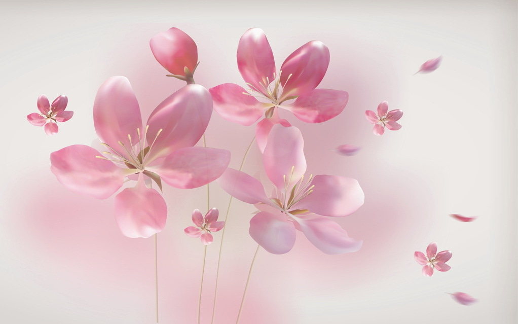 Group of pink flowers Group of pink flowers