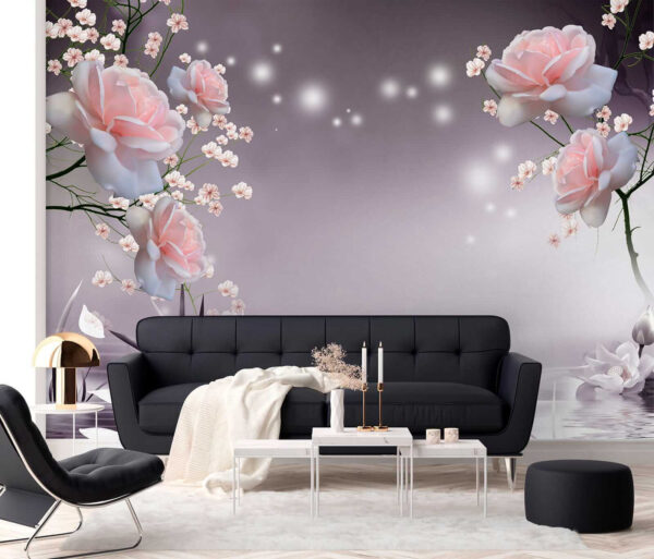 Pink flowers and white flowers u01045pig5 600x513 - Pink flowers and white flowers