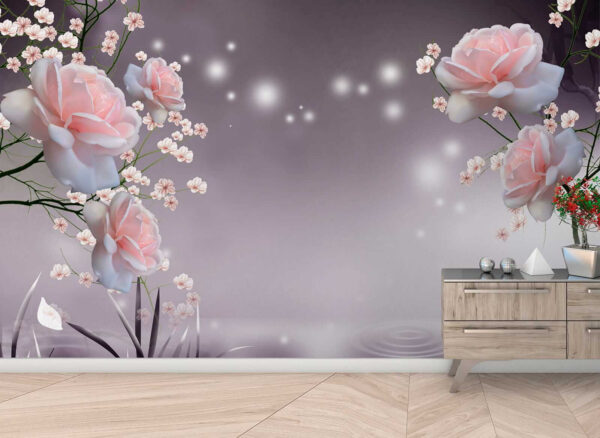 Pink flowers and white flowers u01045pih1 600x438 - Pink flowers and white flowers