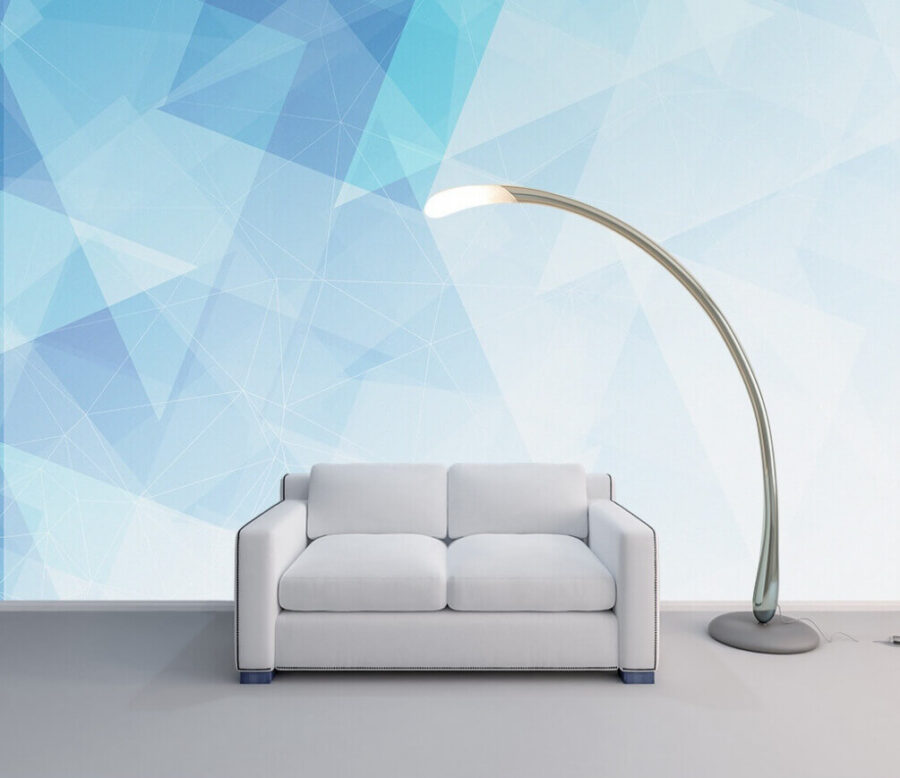 Blue and white background