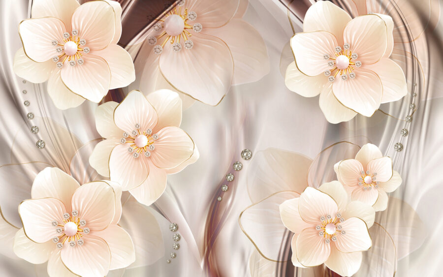Delicate blooms against a soft backdrop