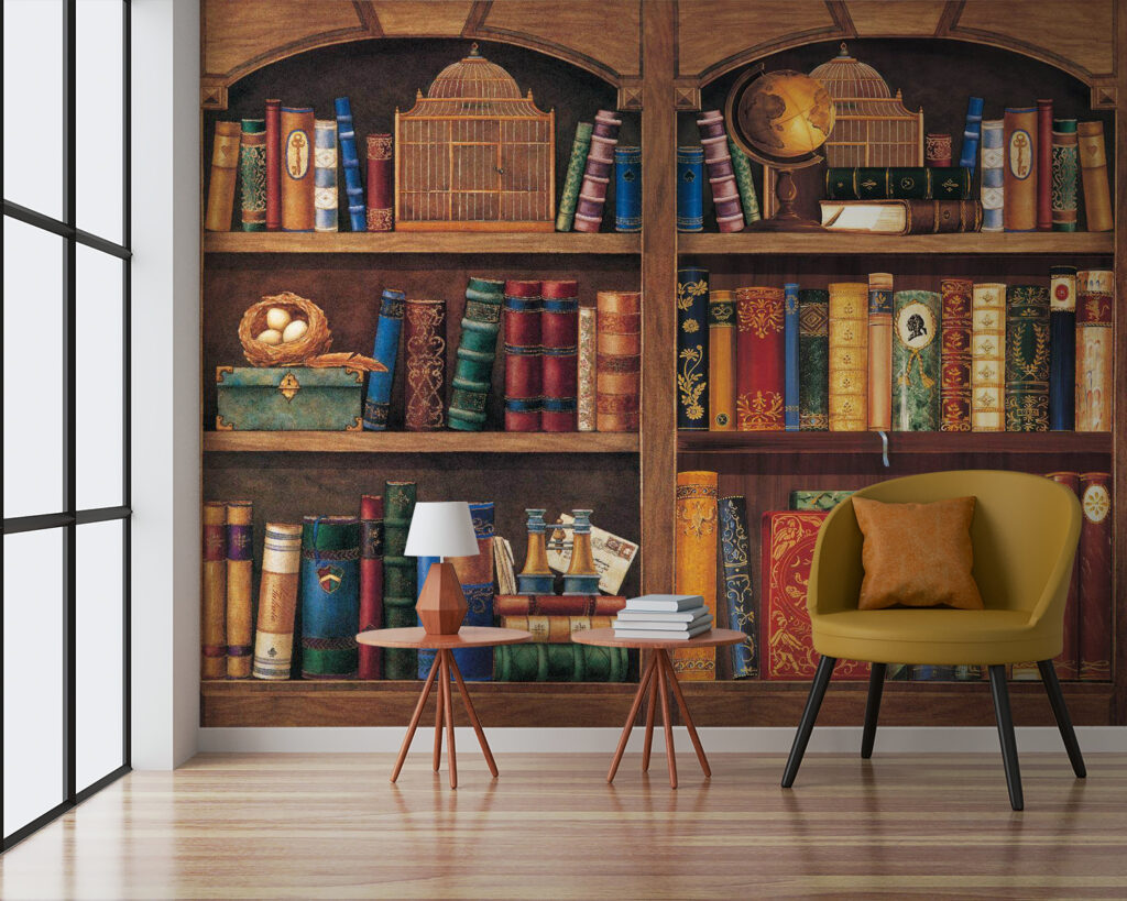 Bookshelf full of books Bookshelf full of books