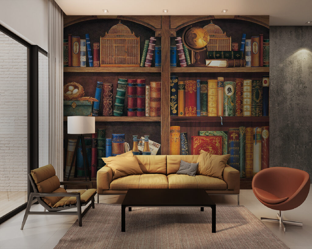 Bookshelf full of books Bookshelf full of books