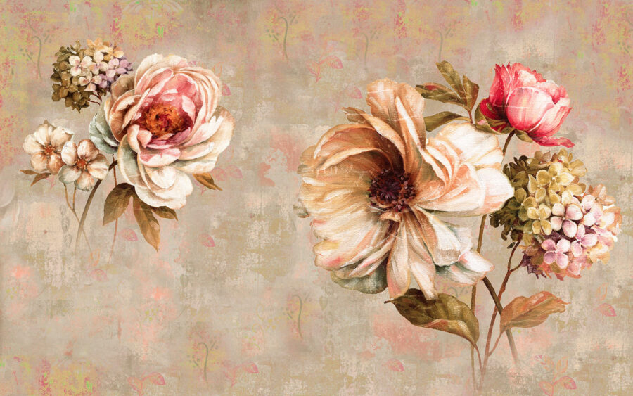 Delicate blooms in soft hues