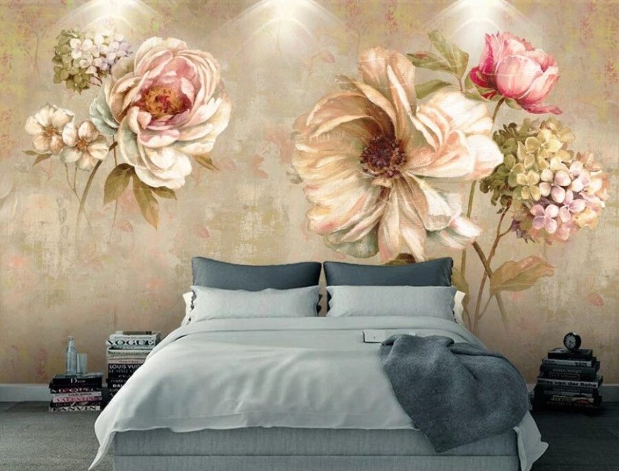 Delicate blooms in soft hues