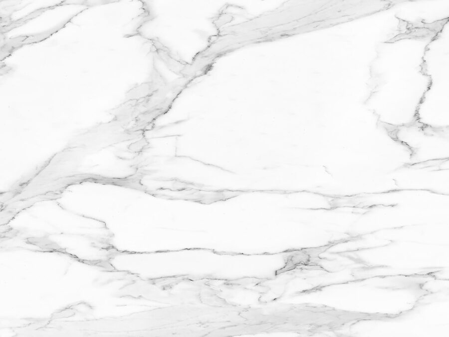 White marble surface with black veins