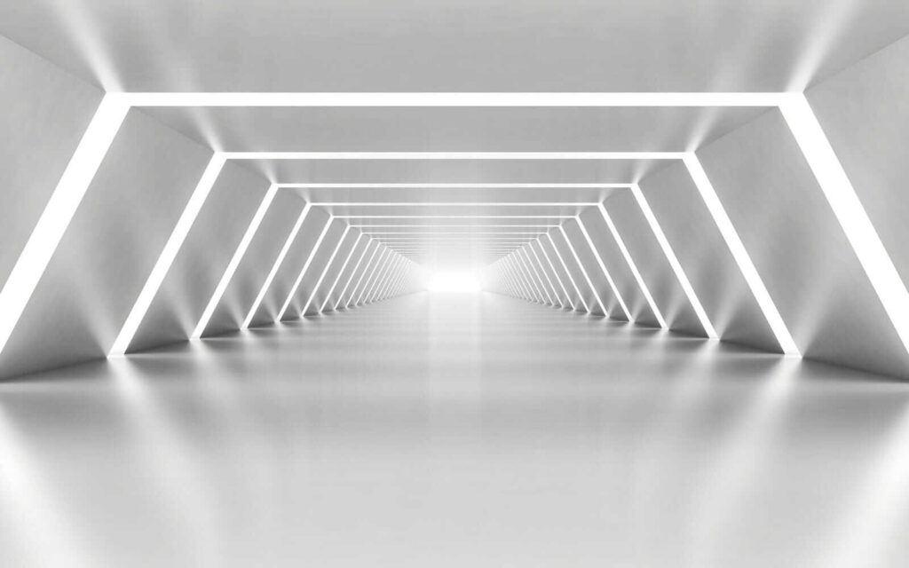 A white room with lights A white room with lights