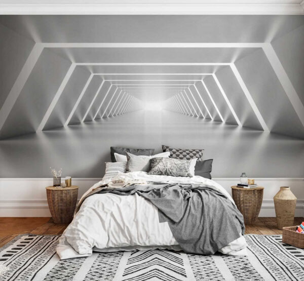 A white room with lights A white room with lights