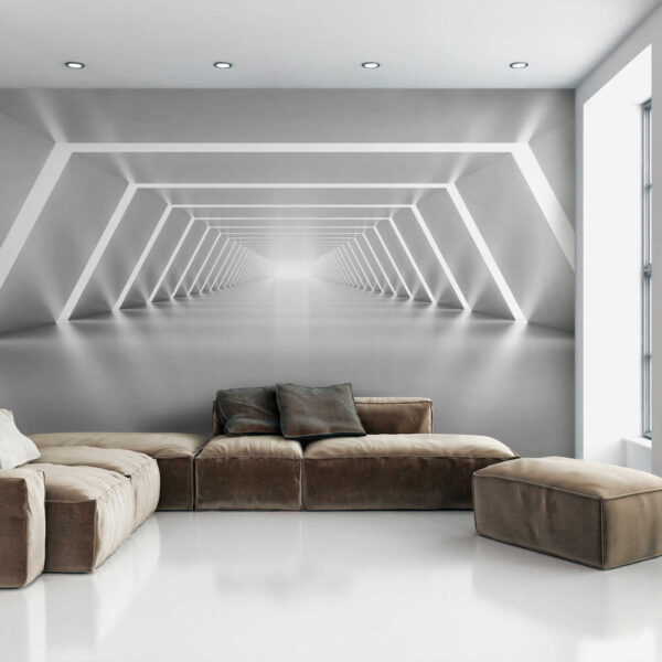 A white room with lights A white room with lights