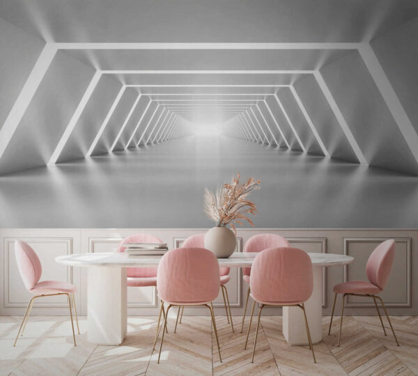 A white room with lights A white room with lights
