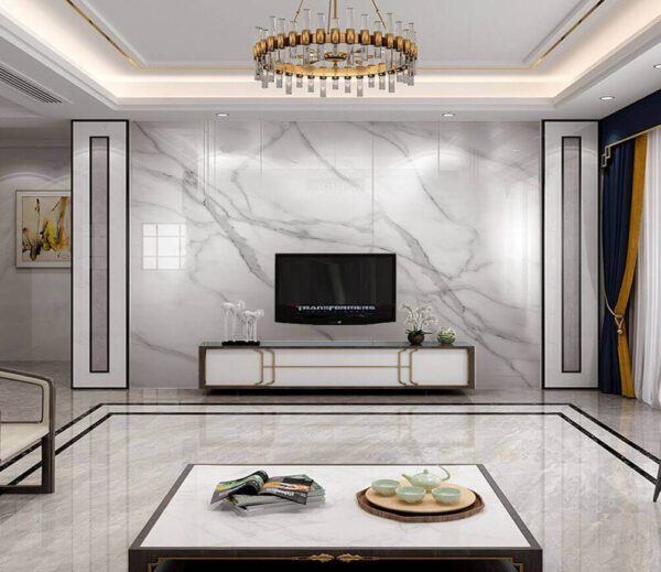 White marble with black veins White marble with black veins