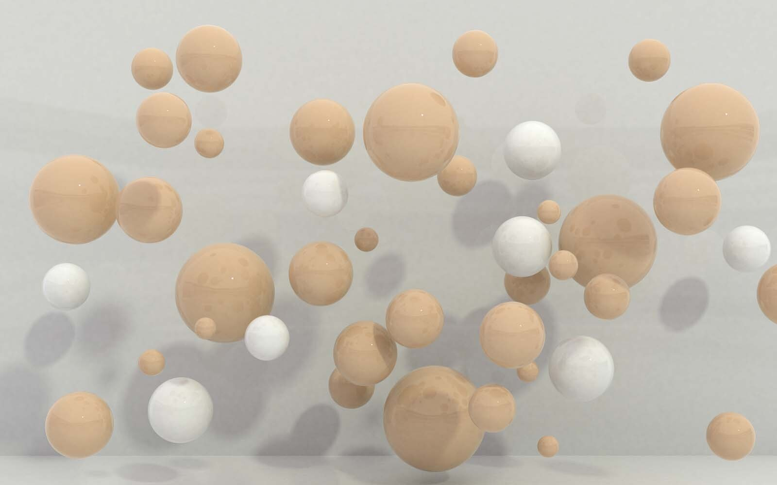 Group of white and brown spheres u05269p - Group of white and brown spheres - tegory