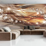 Wall murals Elegant patterns with sparkling elements