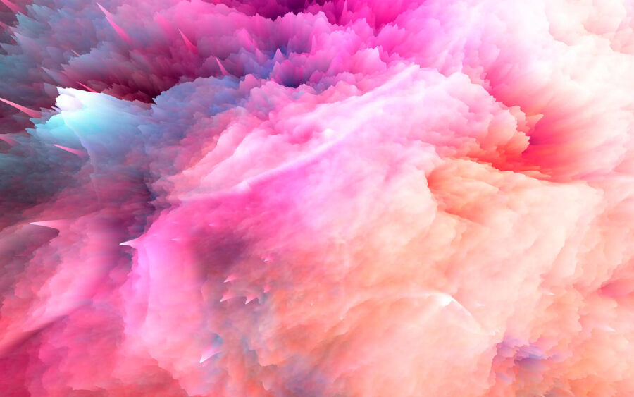 Wall murals Colorful cloud of smoke - Image 2