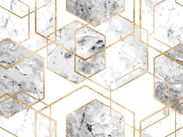 Elegant hexagonal marble pattern design Elegant hexagonal marble pattern design