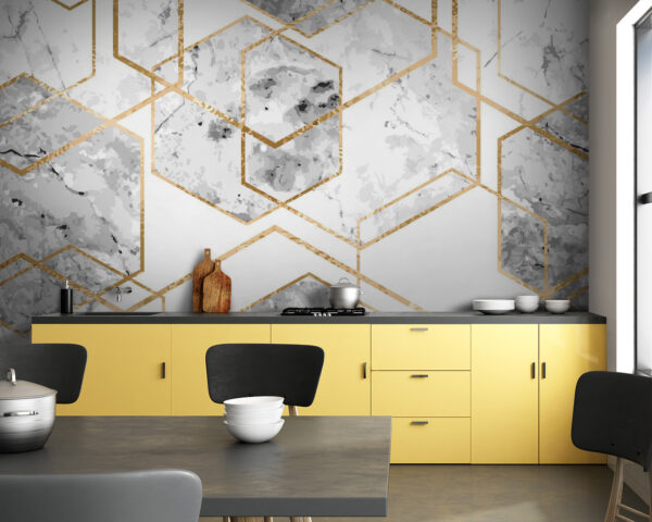 Elegant hexagonal marble pattern design Elegant hexagonal marble pattern design