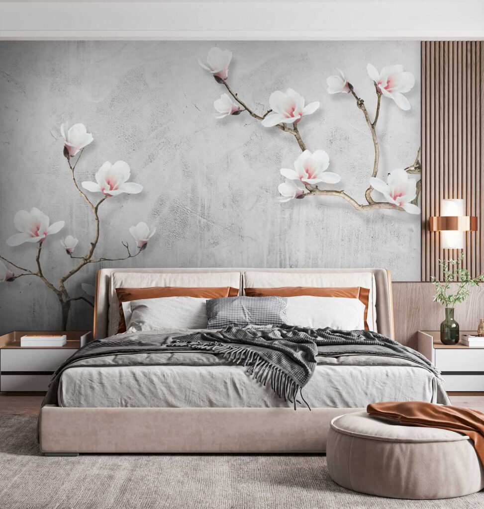 White flowers on a white background White flowers on a white background