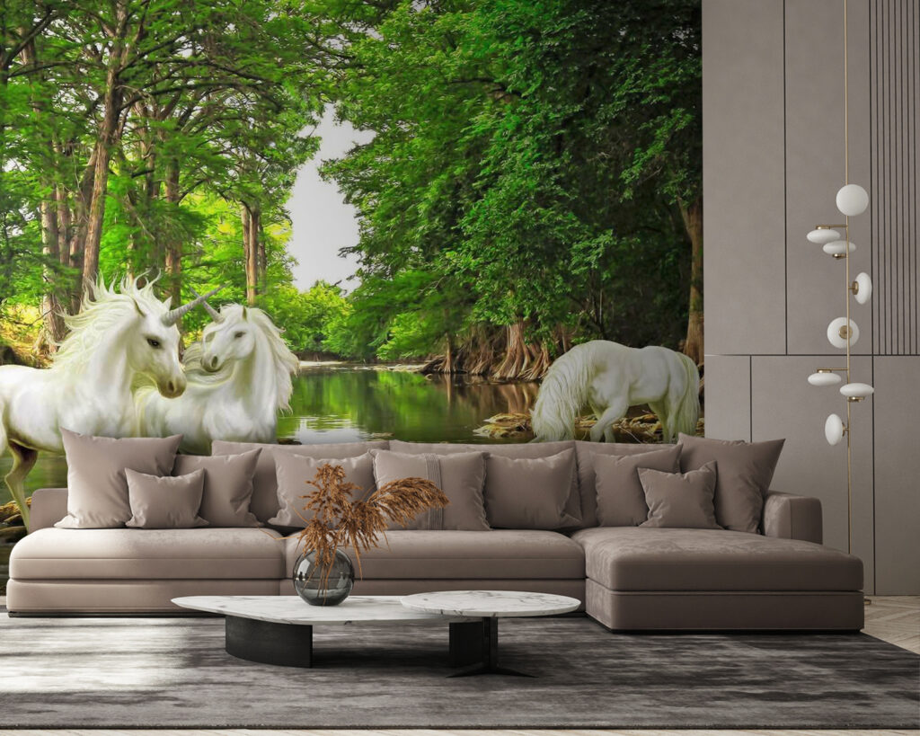 u05099pig58 1024x819 - Group of white unicorns in a river - tegory