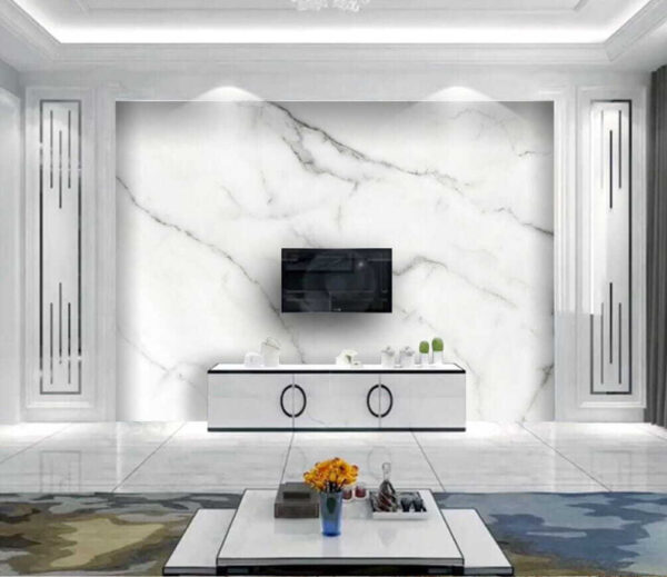 White marble with black veins White marble with black veins