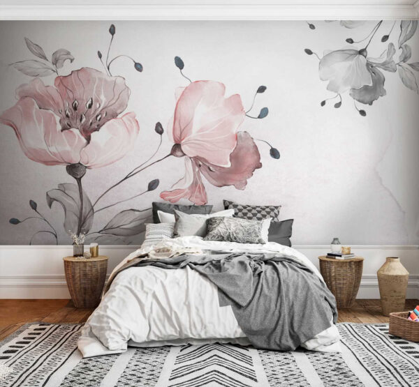 Delicate floral watercolor design. Delicate floral watercolor design.