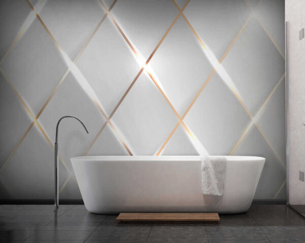 Shimmering light on sleek tiles Shimmering light on sleek tiles