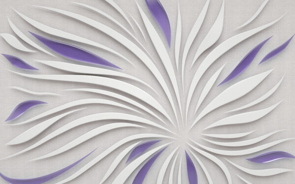 A white and purple swirls on a wall A white and purple swirls on a wall