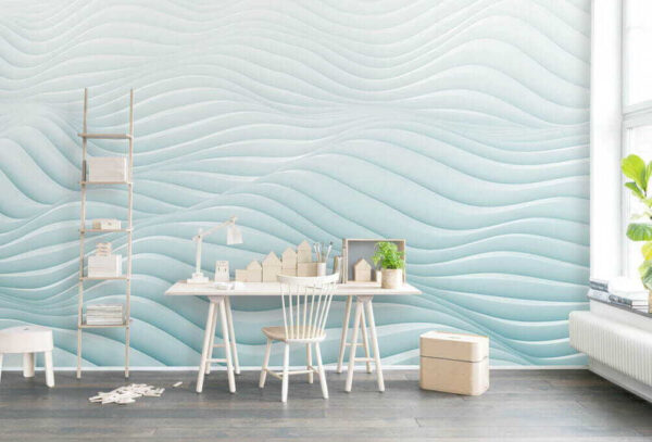 White and blue wavy pattern u06882piw1m 600x407 - White and blue wavy pattern