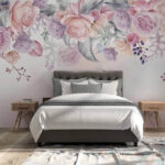 Wall murals Watercolor painting of flowers