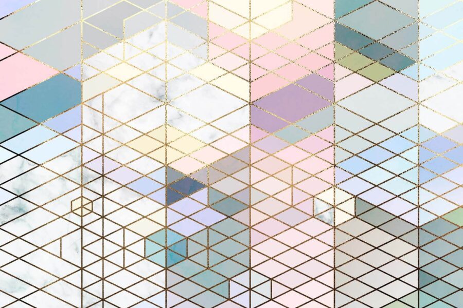 Wall murals Colorful pattern of triangles - Image 2