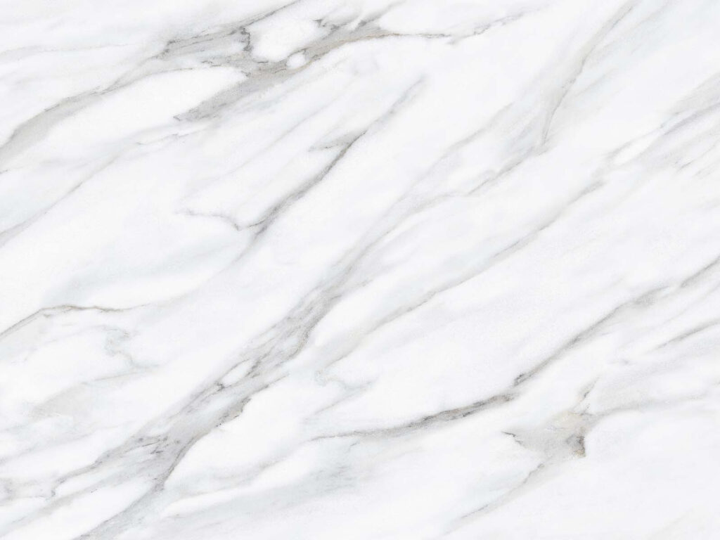 White marble surface with black veins White marble surface with black veins