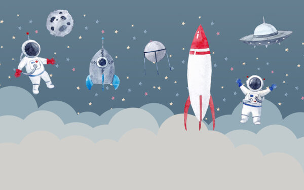 Space shuttles and rockets in the sky Space shuttles and rockets in the sky