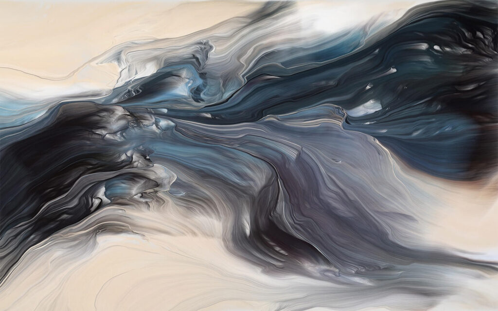Fluid patterns in calming hues. Fluid patterns in calming hues.
