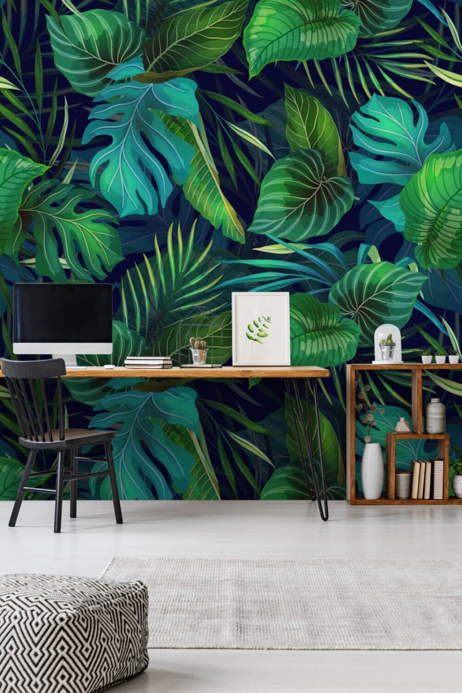 Lush greenery in vibrant colors