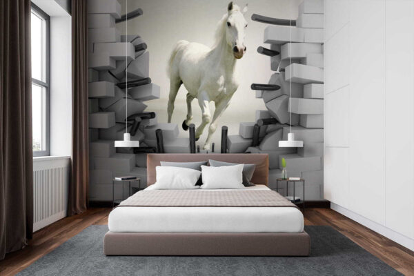Horse running through a wall u14352pib1 600x400 - Horse running through a wall