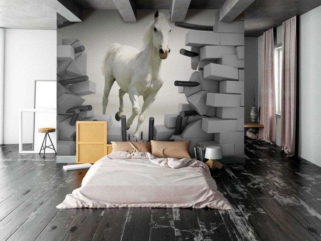Horse running through a wall u14352pib2 1024x768 - Horse running through a wall