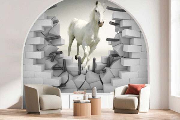 Horse running through a wall u14352pig2 600x400 - Horse running through a wall