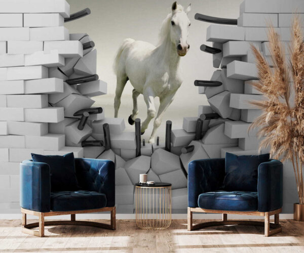 Horse running through a wall u14352pig4 600x500 - Horse running through a wall